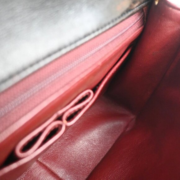 CHANEL CC Logo Mini Matelasse Chain Shoulder Bag Leather Black Vintage 836RF591 - Picture 10 of 15